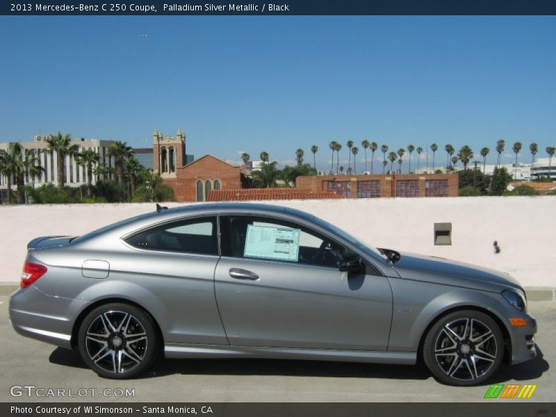 Palladium Silver Metallic / Black 2013 Mercedes-Benz C 250 Coupe