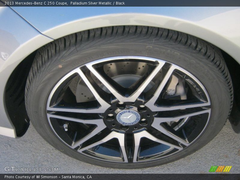Palladium Silver Metallic / Black 2013 Mercedes-Benz C 250 Coupe