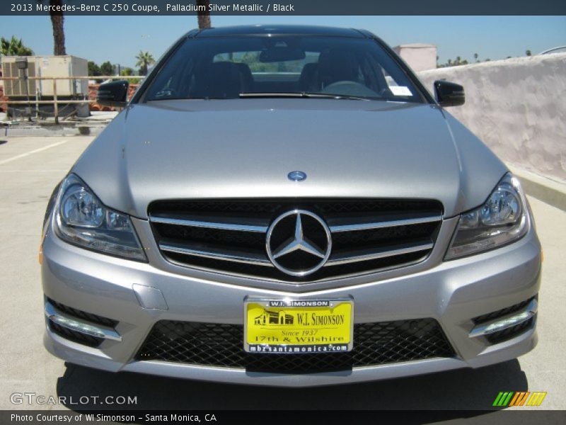 Palladium Silver Metallic / Black 2013 Mercedes-Benz C 250 Coupe