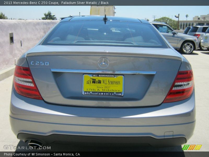 Palladium Silver Metallic / Black 2013 Mercedes-Benz C 250 Coupe