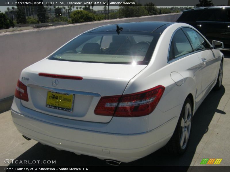 Diamond White Metallic / Almond/Mocha 2013 Mercedes-Benz E 350 Coupe