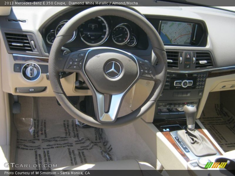 Diamond White Metallic / Almond/Mocha 2013 Mercedes-Benz E 350 Coupe