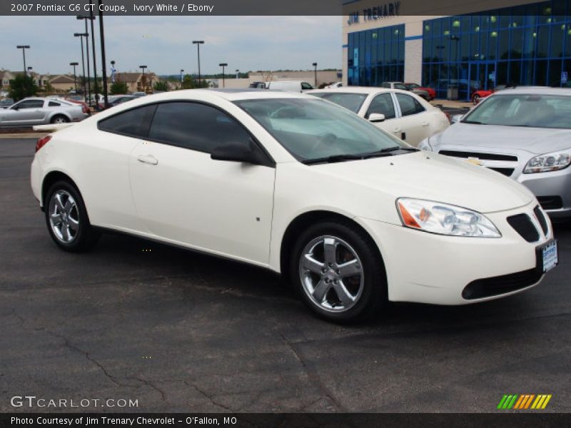 Ivory White / Ebony 2007 Pontiac G6 GT Coupe