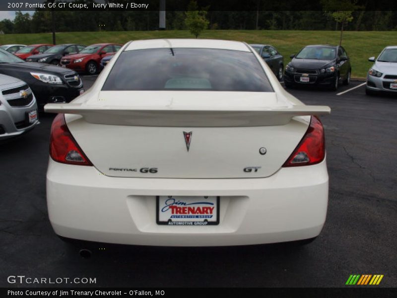 Ivory White / Ebony 2007 Pontiac G6 GT Coupe