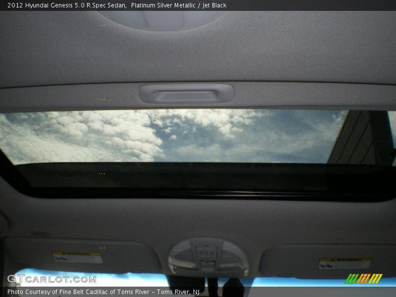 Platinum Silver Metallic / Jet Black 2012 Hyundai Genesis 5.0 R Spec Sedan