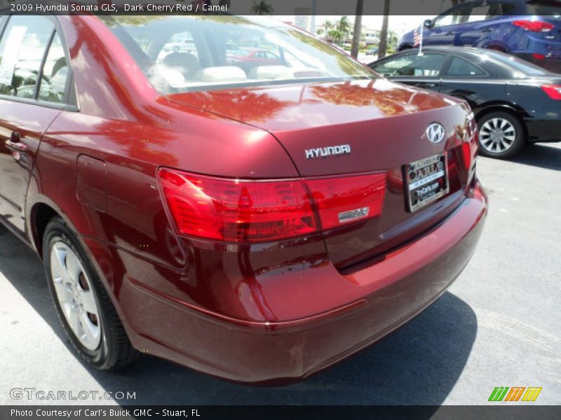 Dark Cherry Red / Camel 2009 Hyundai Sonata GLS
