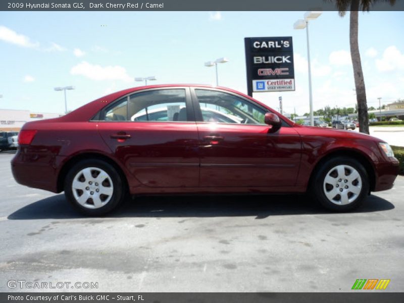 Dark Cherry Red / Camel 2009 Hyundai Sonata GLS