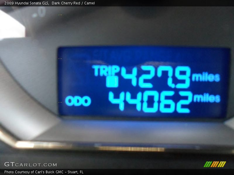 Dark Cherry Red / Camel 2009 Hyundai Sonata GLS