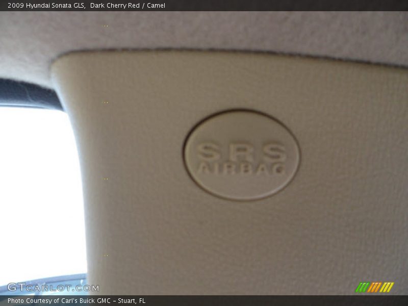 Dark Cherry Red / Camel 2009 Hyundai Sonata GLS