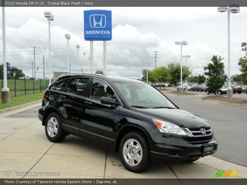 Crystal Black Pearl / Ivory 2010 Honda CR-V LX