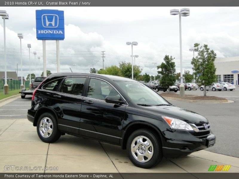 Crystal Black Pearl / Ivory 2010 Honda CR-V LX
