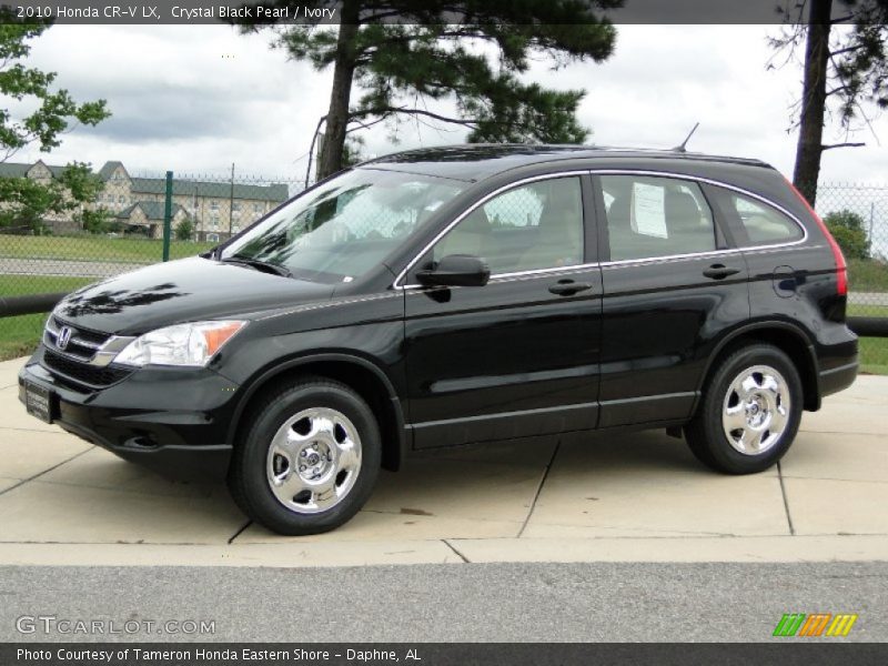 Crystal Black Pearl / Ivory 2010 Honda CR-V LX
