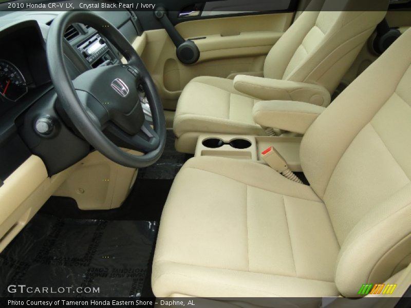 Crystal Black Pearl / Ivory 2010 Honda CR-V LX