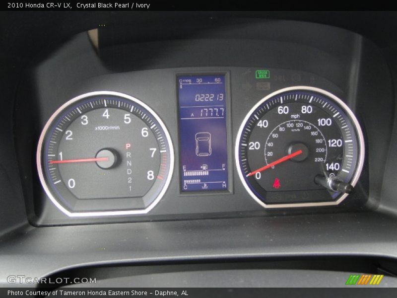 Crystal Black Pearl / Ivory 2010 Honda CR-V LX