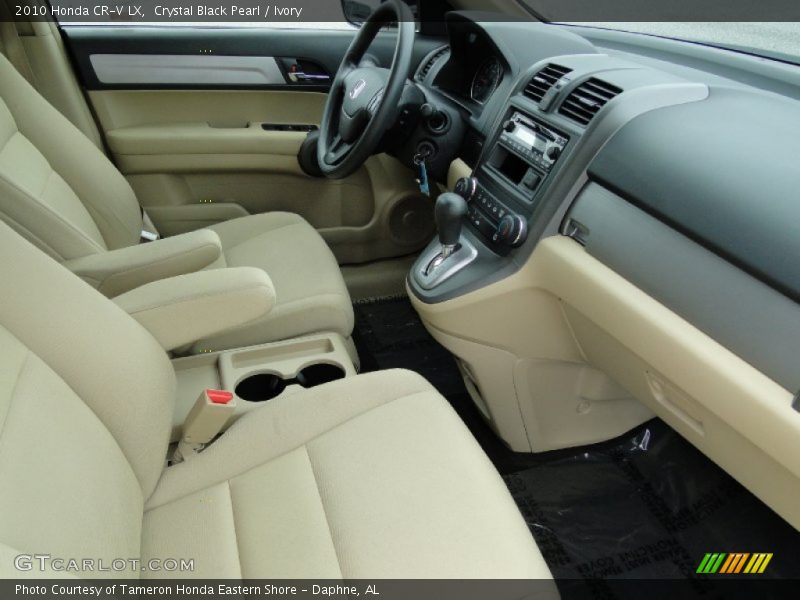 Crystal Black Pearl / Ivory 2010 Honda CR-V LX
