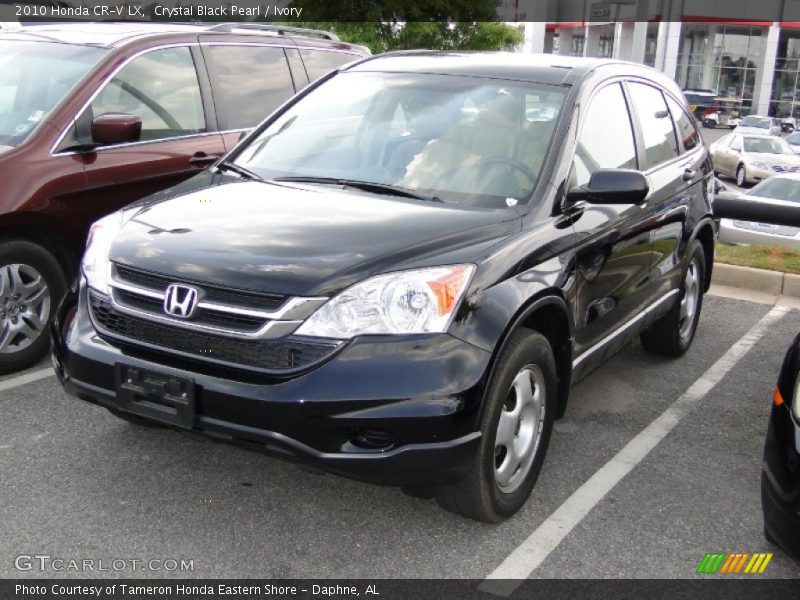 Crystal Black Pearl / Ivory 2010 Honda CR-V LX