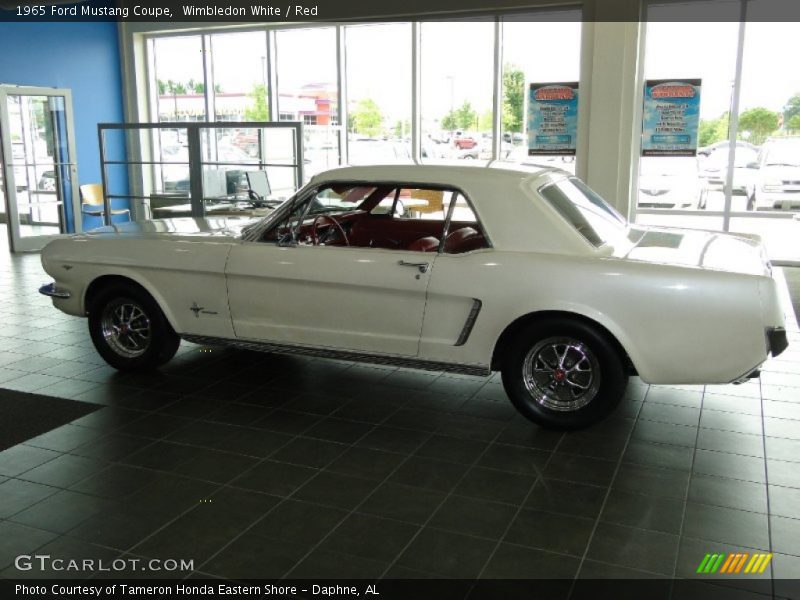 Wimbledon White / Red 1965 Ford Mustang Coupe