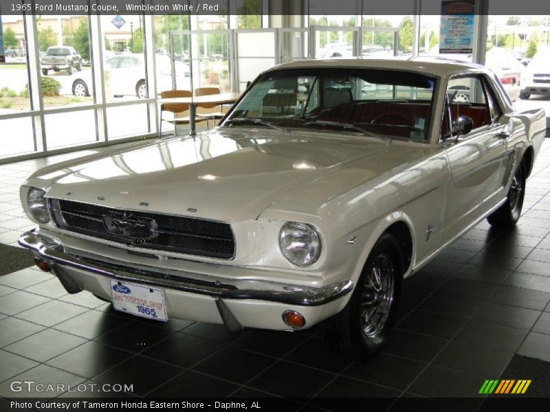 Wimbledon White / Red 1965 Ford Mustang Coupe