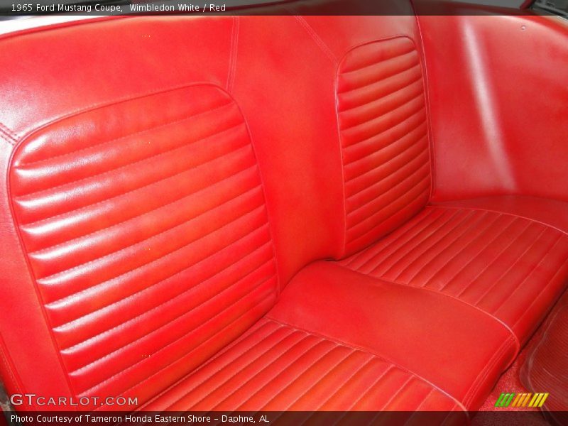 Rear Seat of 1965 Mustang Coupe