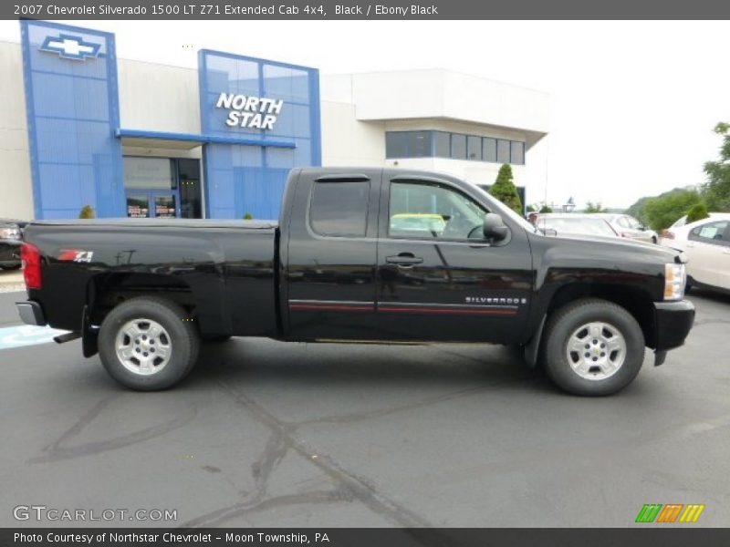 Black / Ebony Black 2007 Chevrolet Silverado 1500 LT Z71 Extended Cab 4x4