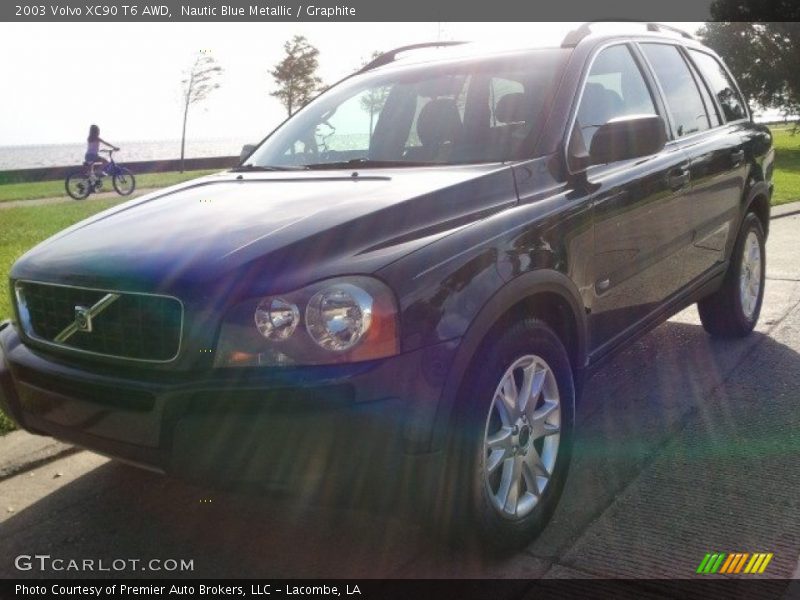 Nautic Blue Metallic / Graphite 2003 Volvo XC90 T6 AWD