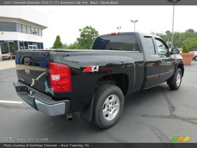Black / Ebony Black 2007 Chevrolet Silverado 1500 LT Z71 Extended Cab 4x4