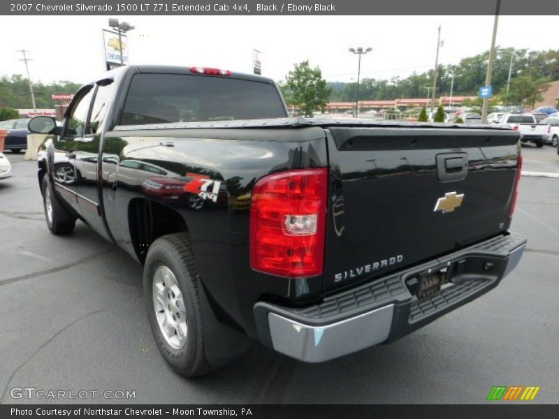 Black / Ebony Black 2007 Chevrolet Silverado 1500 LT Z71 Extended Cab 4x4