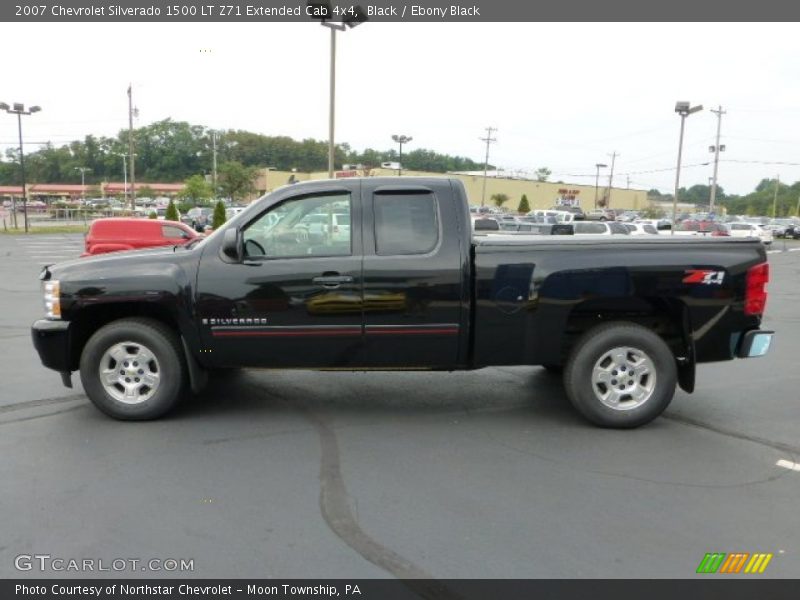 Black / Ebony Black 2007 Chevrolet Silverado 1500 LT Z71 Extended Cab 4x4