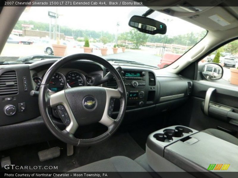 Black / Ebony Black 2007 Chevrolet Silverado 1500 LT Z71 Extended Cab 4x4