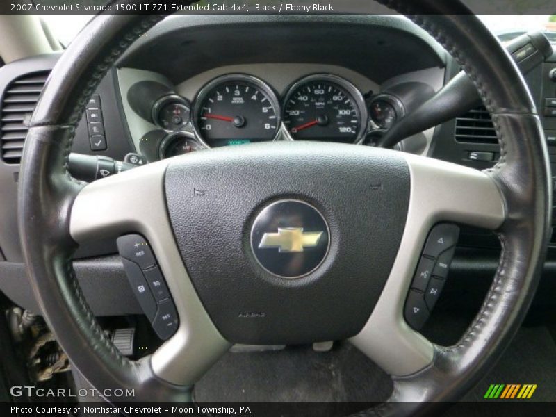 Black / Ebony Black 2007 Chevrolet Silverado 1500 LT Z71 Extended Cab 4x4
