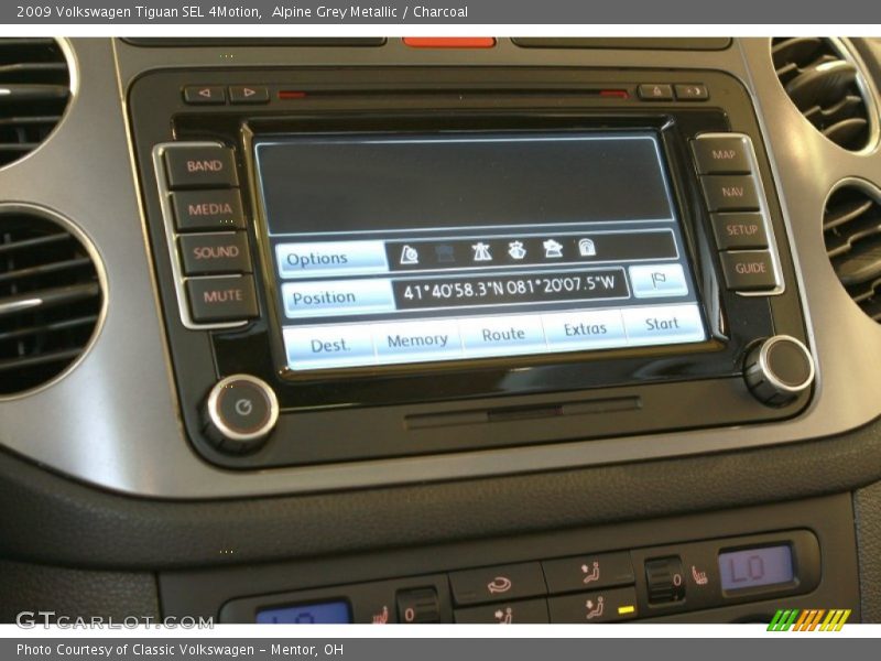 Controls of 2009 Tiguan SEL 4Motion