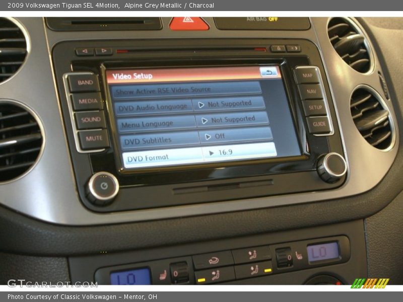 Controls of 2009 Tiguan SEL 4Motion