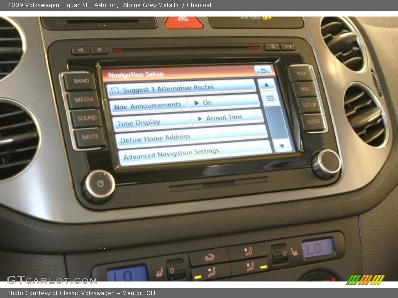 Controls of 2009 Tiguan SEL 4Motion