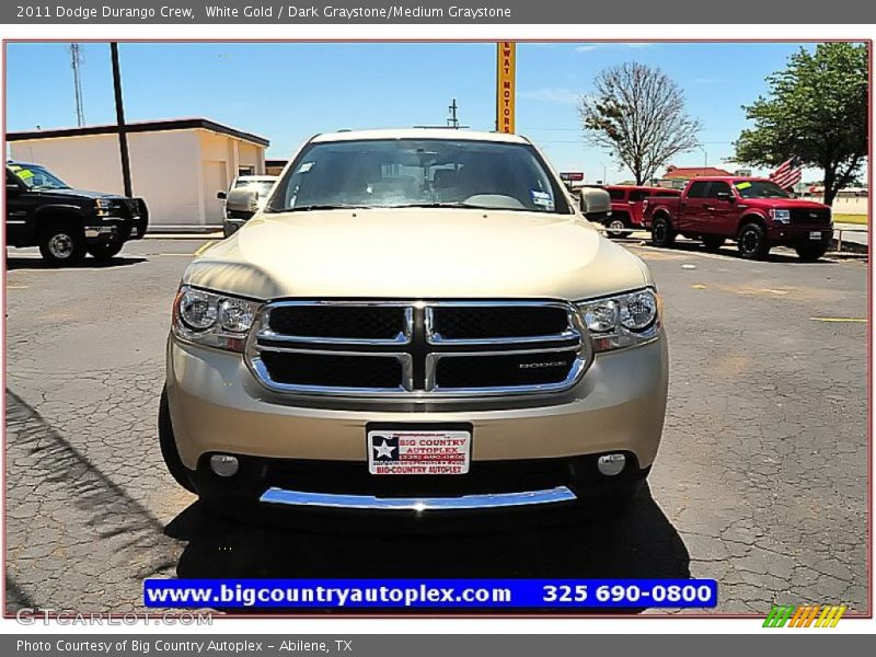 White Gold / Dark Graystone/Medium Graystone 2011 Dodge Durango Crew