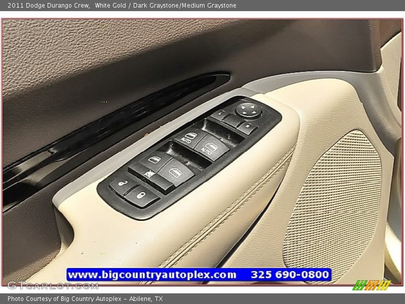 White Gold / Dark Graystone/Medium Graystone 2011 Dodge Durango Crew
