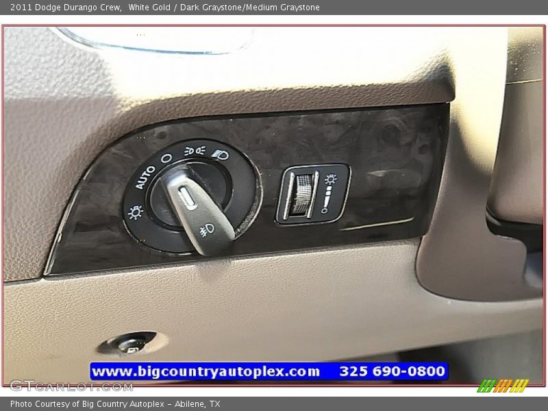 White Gold / Dark Graystone/Medium Graystone 2011 Dodge Durango Crew