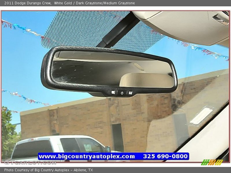 White Gold / Dark Graystone/Medium Graystone 2011 Dodge Durango Crew