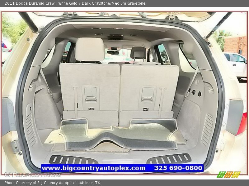White Gold / Dark Graystone/Medium Graystone 2011 Dodge Durango Crew