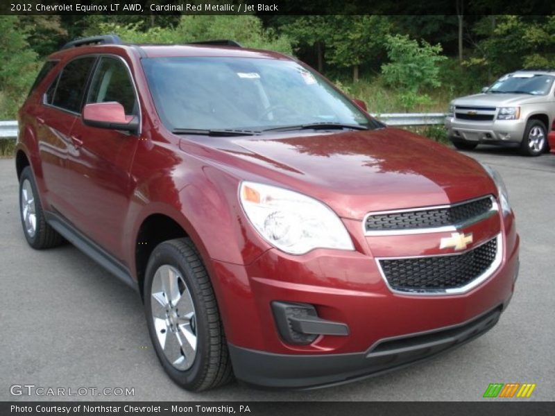Cardinal Red Metallic / Jet Black 2012 Chevrolet Equinox LT AWD
