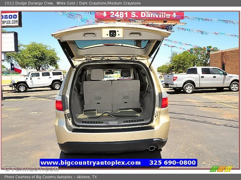 White Gold / Dark Graystone/Medium Graystone 2011 Dodge Durango Crew