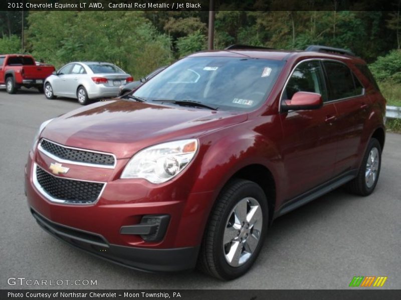 Cardinal Red Metallic / Jet Black 2012 Chevrolet Equinox LT AWD