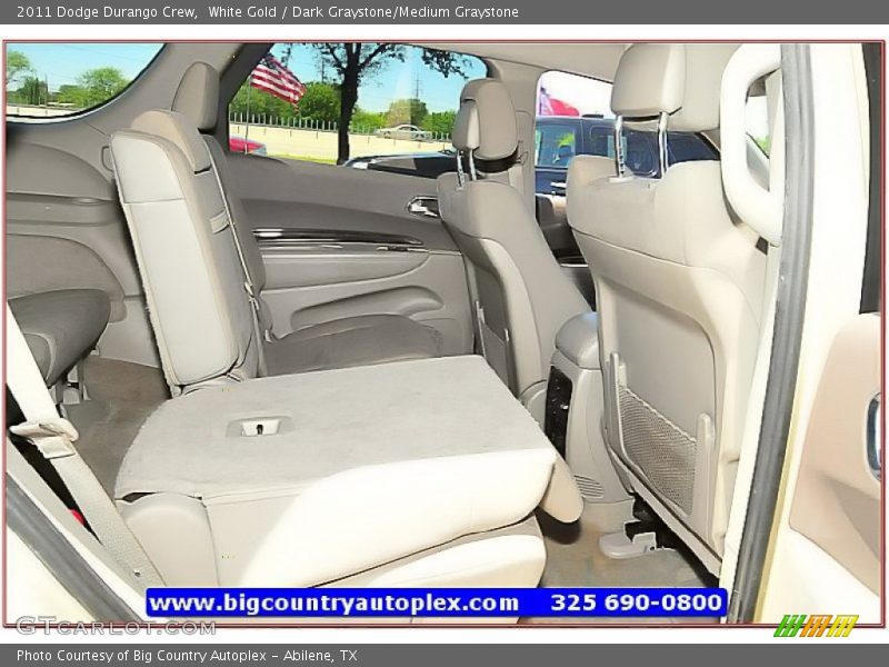 White Gold / Dark Graystone/Medium Graystone 2011 Dodge Durango Crew