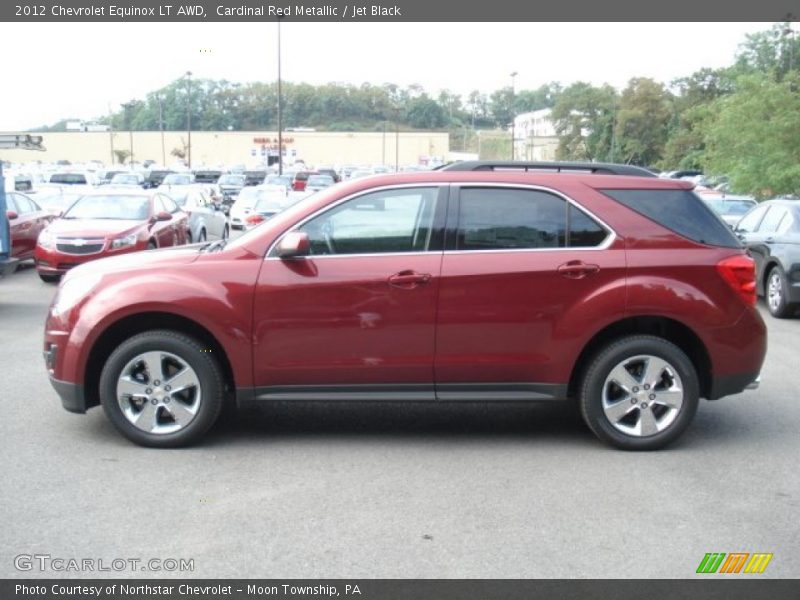 Cardinal Red Metallic / Jet Black 2012 Chevrolet Equinox LT AWD