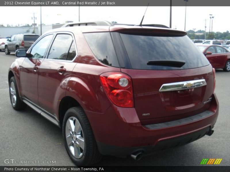 Cardinal Red Metallic / Jet Black 2012 Chevrolet Equinox LT AWD