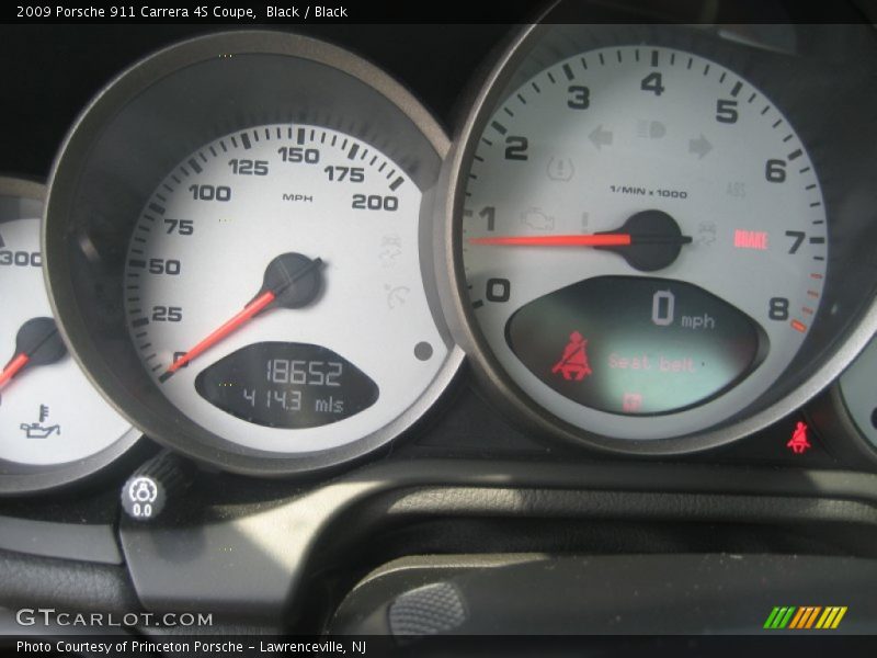 Black / Black 2009 Porsche 911 Carrera 4S Coupe