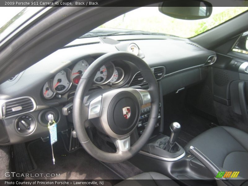 Black / Black 2009 Porsche 911 Carrera 4S Coupe