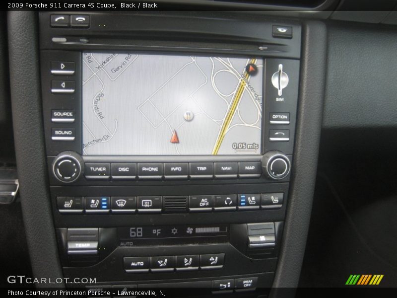 Navigation of 2009 911 Carrera 4S Coupe
