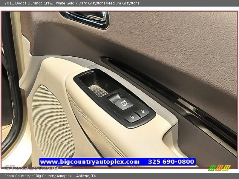 White Gold / Dark Graystone/Medium Graystone 2011 Dodge Durango Crew