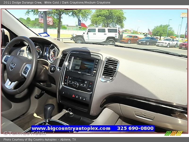 White Gold / Dark Graystone/Medium Graystone 2011 Dodge Durango Crew