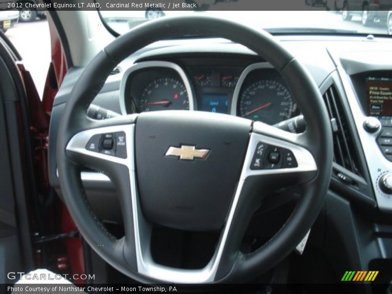 Cardinal Red Metallic / Jet Black 2012 Chevrolet Equinox LT AWD